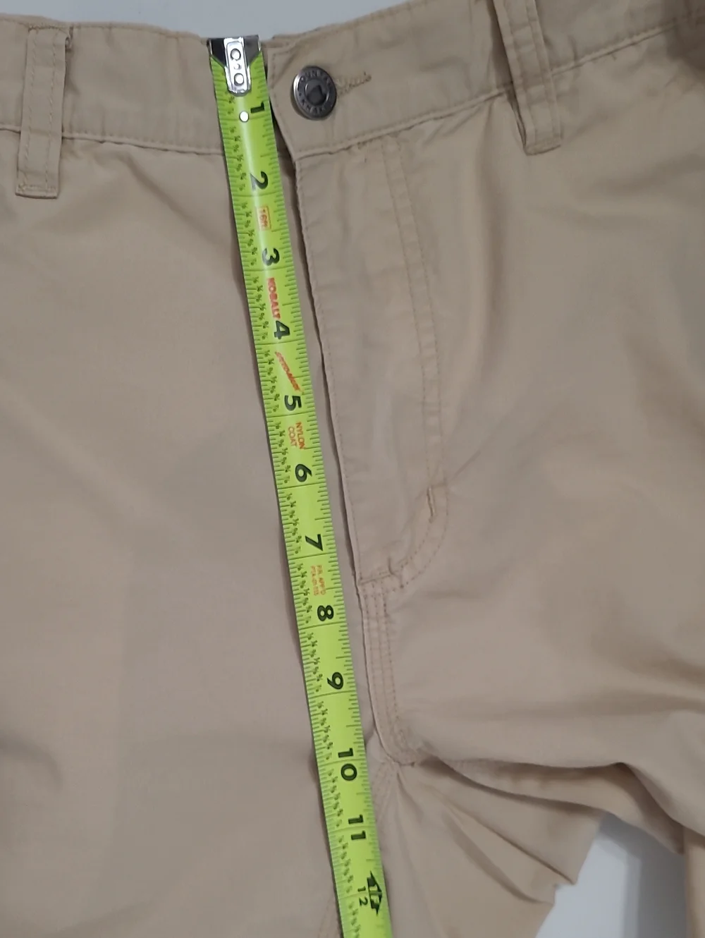 Mountain Khakis Flat Front Organic Cotton Blend Shorts size 33x8